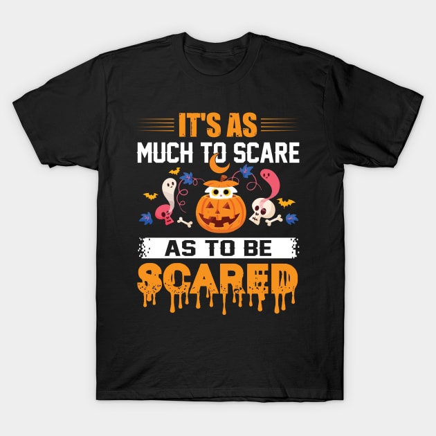 Halloween Pumpkin Scared T-Shirt by Lin-Eve